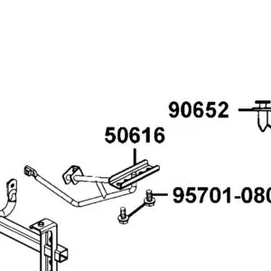 50616-LGN5-E00 STAY R FRONT FENDER — diagram cutout