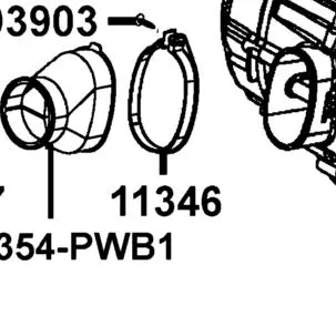 11346-PWB1-900 CLAMP PLASTC-SCREW-OVAL — diagram cutout
