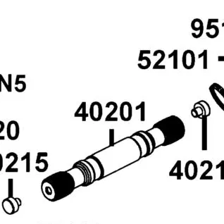 40201-PWB1-900 SHAFT PROPELLER-REAR — diagram cutout