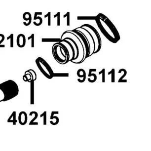 95112-PWB1-900 CLAMP 30mm-BOOT — diagram cutout