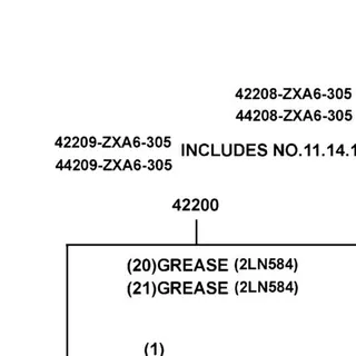 42209-ZXA6-305 DIFF SIDE BOOT SERVICE KIT — diagram cutout