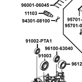 91002-PTA1-900 BRG BALL RADIAL ESB204JR2C3 — diagram cutout