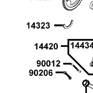 14420-PTA1-900 ARM COMP EXH VALVE ROCKER — diagram cutout