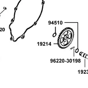 19214-PTA1-900 GEAR WATER PUMP DRIVEN — diagram cutout
