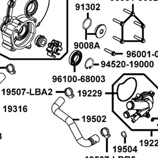96100-68003-00 BEARING BALL RADIAL 6800 — diagram cutout
