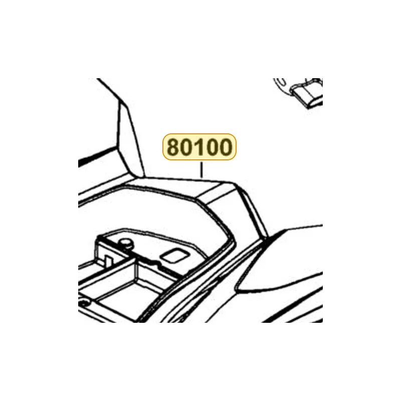 80100-LGN5-E00-EER FENDER, REAR (red) — diagram cutout