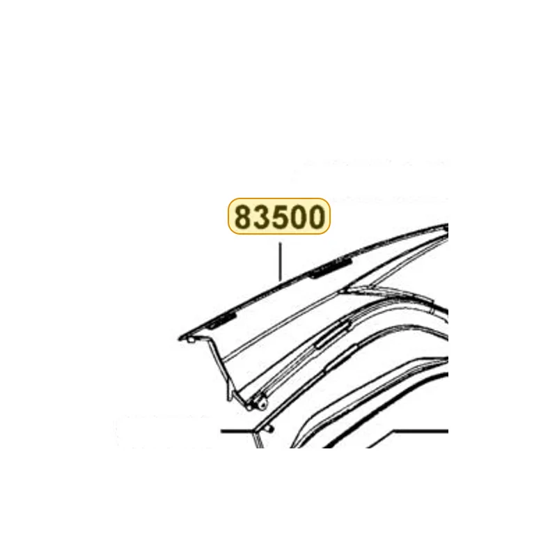 83500-LGN5-E00-HGR COVER A R SIDE — diagram cutout