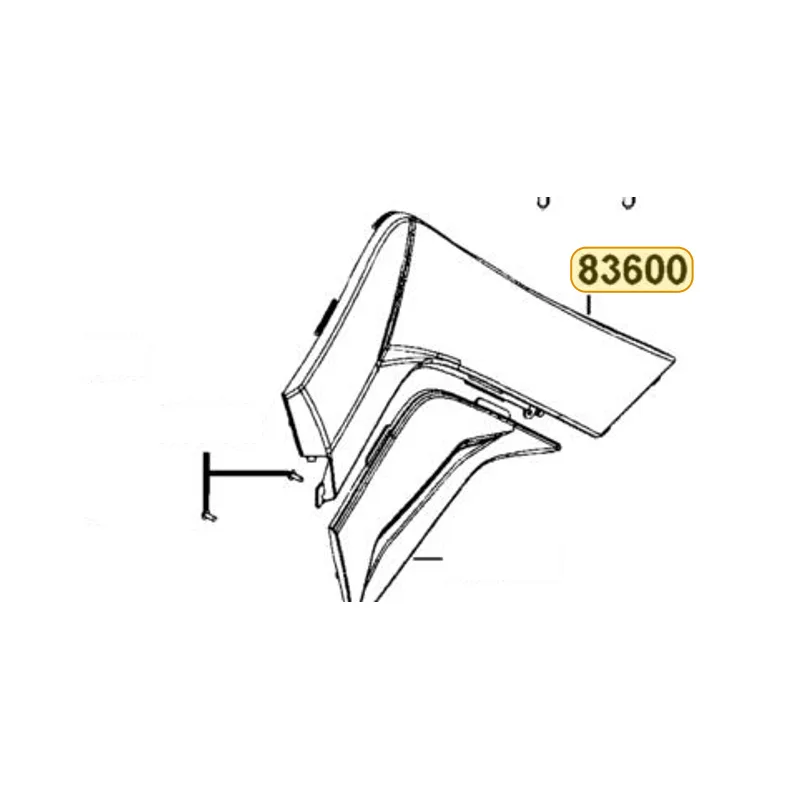 83600-LGN5-E00-HGR COVER A L SIDE — diagram cutout