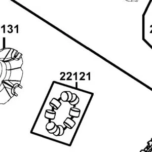 22121-LGC7-305 ROLLER SET WEIGHT (1SET:8PCS) — diagram cutout