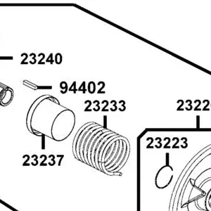 23233-LGC7-E00 SPG DRIVEN FACE — diagram cutout
