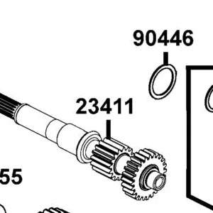 23411-PTA1-900 SHAFT DRIVE — diagram cutout