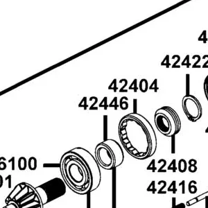42446-LFA5-900 COLLAR RETAINING — diagram cutout