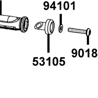 53105-PWB1-900 END HANDLEBAR-BLACK — diagram cutout