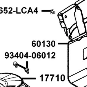 60130-LGC7-E00-N1R PANEL.SPLASH RIGHT (Black) — diagram cutout