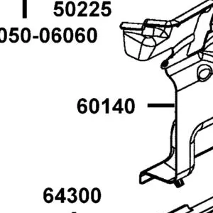 60140-LGC7-E00-N1R PANEL SPLASH LEFT (Black) — diagram cutout