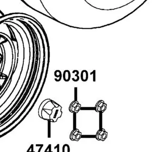 90301-PWB1-900 NUT LUG-M10 (60 DEG) — diagram cutout
