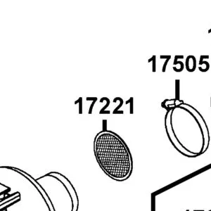 17221-PWB1-900 TRAP — diagram cutout