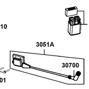 3051A-LGC7-E00 COIL ASSY IGNITION — diagram cutout