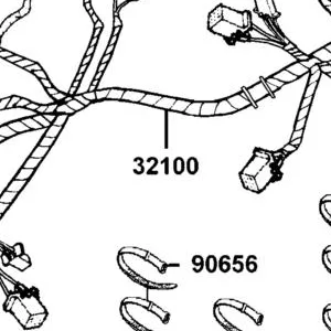 32100-LGC7-M04 HARNESS WIRE — diagram cutout