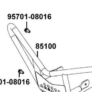 85100-LGC7-E60-MFS BUMPER. FRONT — diagram cutout
