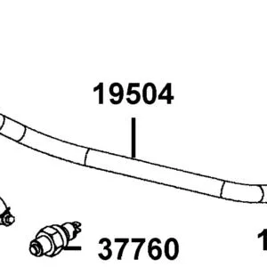 19504-PTA1-900 HOSE WATER — diagram cutout