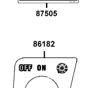 86182-LGN5-MVV-T01 SW LABEL — diagram cutout