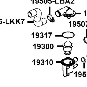 19300-PTA1-900 THERMOSTAT ASSY — diagram cutout