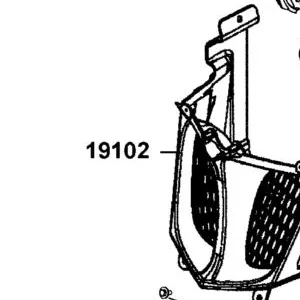 19102-LGC7-E00-N1R DUCT COOLING AIR (Black) — diagram cutout