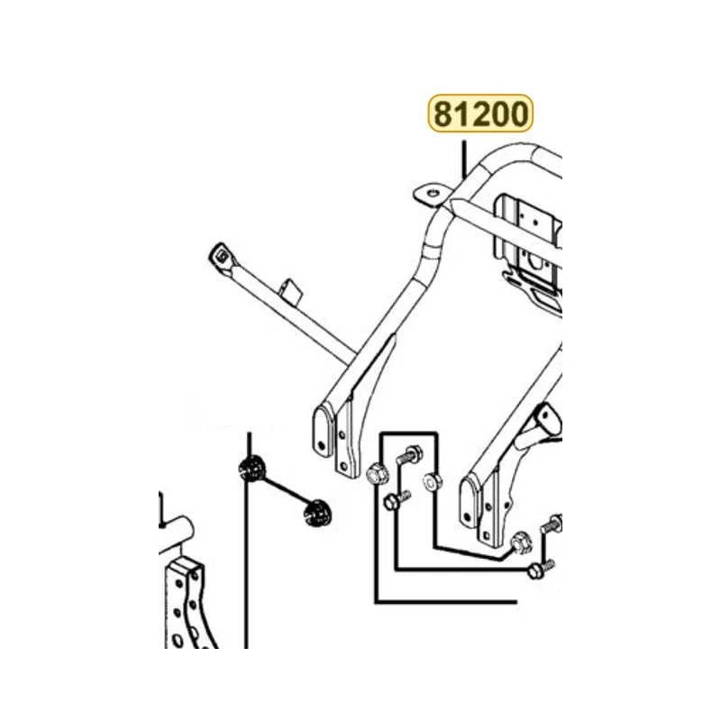 81200-LGN5-900 RACK REAR — diagram cutout