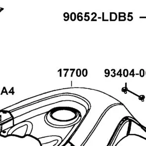 17700-LGN5-600-X2P COVER.TANK (GOLDEN) — diagram cutout