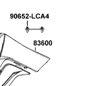 83600-LGN5-600-X2P COVER A L SIDE — diagram cutout