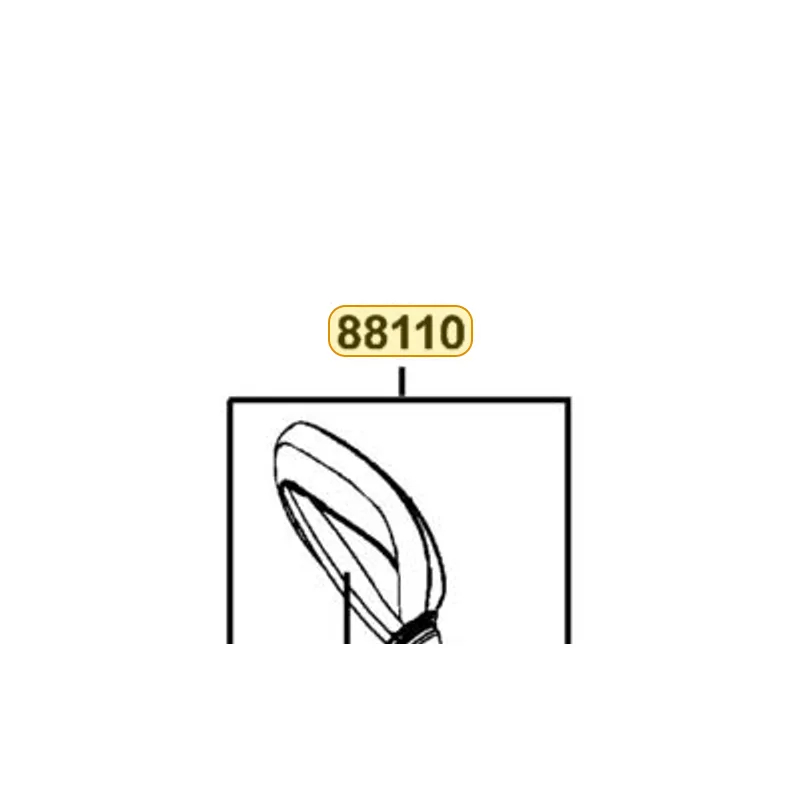 88110-LDF3-E01-N8P MIRROR ASSY R BACK (Bright Silver) — diagram cutout