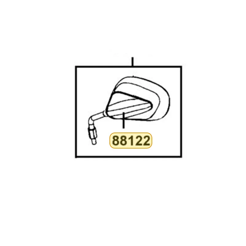 88122-LAC7-900-N8P LID L MIRROR HOLDER (Bright Silver) — diagram cutout