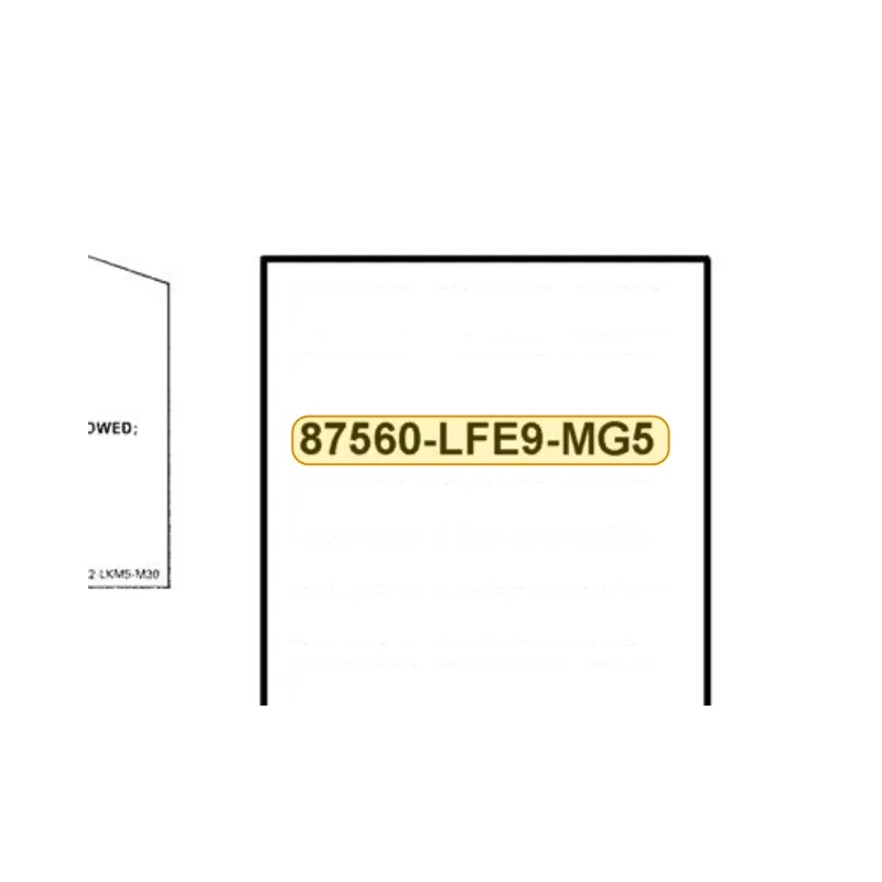 87560-LFE9-MG5-T01 WARNING DOUBLE RIDER(FRENCH) — diagram cutout