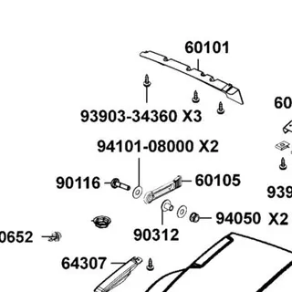 94101-08000 WASHER PLAIN 8MM — diagram cutout
