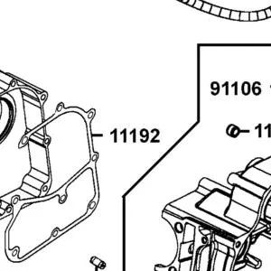 11192-LBD4-900 GASKET CRANK CASE A — diagram cutout