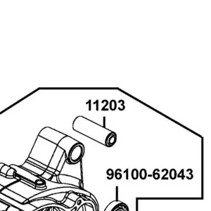 11203-PTA7-900 UNDER RUBBER BUSH REAR CUSHION — diagram cutout