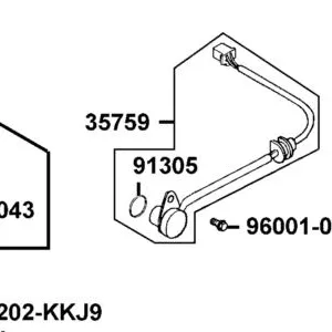 91305-KGD4-C00 O-RING 16.5X2.5 — diagram cutout