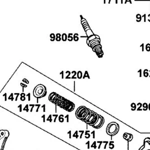 1220A-ABA3-C00 HEAD ASSY CYLINDER — diagram cutout