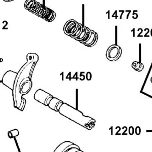 14450-GFY6-901 SHAFT COMP IN ROCKER ARM — diagram cutout