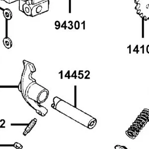 14452-GFY6-901 SHAFT EXH ROCKER ARM — diagram cutout