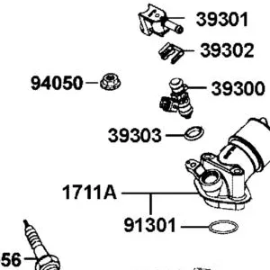39303-LGA2-900 SEAL HIGH TENSION FUEL INJECTO — diagram cutout
