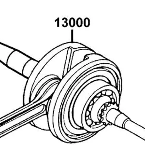 13000-BLD3-M00 CRANK SHAFT COMP — diagram cutout