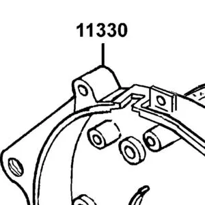 11330-LAB4-900 COVER COMP R CRANK CASE — diagram cutout