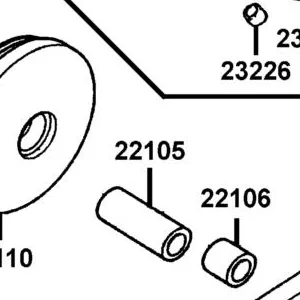 22105-PWA6-800 BOSS DRIVE FACE — diagram cutout