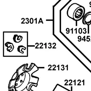 22132-LAB4-305 PIECE SLIDE SET (1SET:3PCS) — diagram cutout