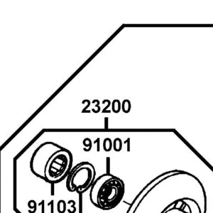 23200-GCW3-001 FACE ASSY DRIVEN — diagram cutout