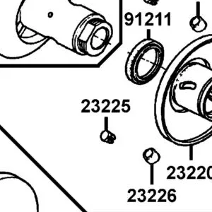23225-GCW3-001 PIN GUIDE — diagram cutout