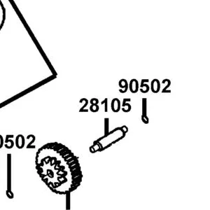 28105-KNBN-901 SHAFT START REDUCTION — diagram cutout