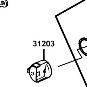 31203-KHC4-900 HOLDER COMP STARTER REDUCTION — diagram cutout